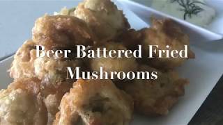 Beer Battered Fried Mushrooms HD 1080p [upl. by Ellerol]