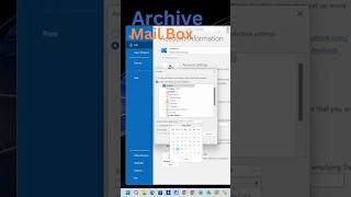 How to Archive Mail Box in Outlook shorts youtubeshorts pst hdamstech [upl. by Iahs]