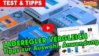 Welchen Laderegler wählen MPPTSolarladeregler Vergleich u kl Laderegler Tutorial Teil1 Tueftler [upl. by Neirol]