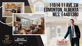 SW Edmonton Townhouse For Sale Rutherford  11514 11 Ave  Jarett Johnson Real Estate [upl. by Morita]