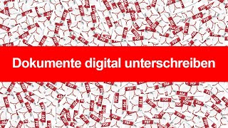 PDF Dokument digital unterschreiben  Schritt für Schritt Anleitung [upl. by Lorien]