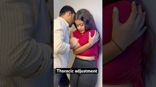 Thoracic adjustment chiropractic techniques feed ytshort trend [upl. by Liba622]