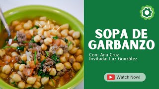 Receta Sopa de Garbanzos [upl. by Airetnuhs]