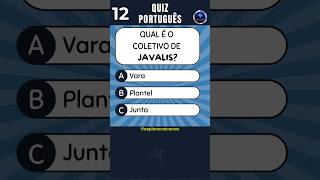 📘 QUIZ DE PORTUGUÊS Nº 12  COLETIVO SINÔNIMO ANTÔNIMO E SUPERLATIVO shorts concurso português [upl. by Onit]