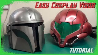 Easy Cosplay Visors for Mandalorian Helmets and More  Tutorial [upl. by Ilah919]