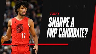 Could Canadian Sharpe win NBAs MIP award [upl. by Ahsimac]