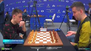 Daniil Dubov vs Ian Nepomniachtchi  FIDE World Blitz 2023 [upl. by Aronas]