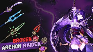 Raiden Shogun F2P Build  How to Build Raiden Showcase  GenshinImpact [upl. by Wendeline]