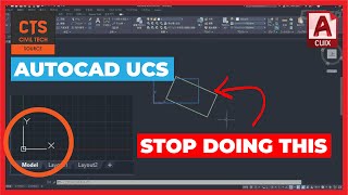 AutoCAD UCS  How to rotate your drawing and everything else you need to know 2D [upl. by Ziom649]