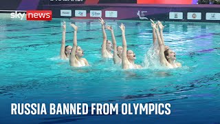 Paris 2024 Olympics Russian athletes banned from the competition [upl. by Maisey]