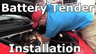 Installing a battery tender on a Ferrari F430 [upl. by Allbee]