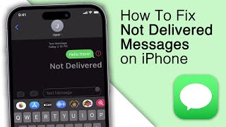 How To Fix Not Delivered MessagesTexts on iPhone 2024 [upl. by Yllil471]