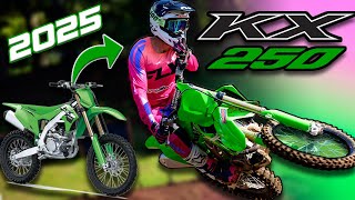 NEW 2025 KX250  My First Ride [upl. by Crispas]