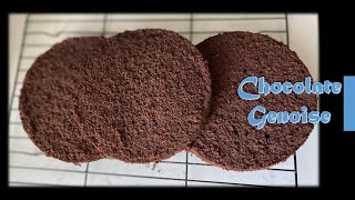 CHOCOLATE GENOISE cake recipe chocolatespongecakerecipe PERFECT sponge for birthdaycake [upl. by Ettennad]