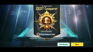 Conqueror ✅✅ in Squad TPP live [upl. by Aizirtap154]