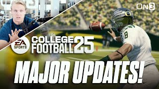 MAJOR Updates On EA Sports College Football Video Game  Real Players In CFB 25 [upl. by Nail887]