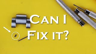 A Warning About Sizing A Bracelet With Pins And Collars And How To Fix It watch repair [upl. by Nacim]