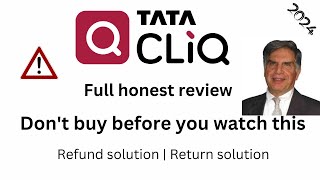 TATA CLIQ review  TATA CLIQ scam  TATA CLIQ refund  TATA CLIQ return  TATA CLIQ online shopping [upl. by Annitsirhc]