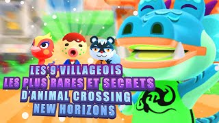 9 HABITANTS RARES ET SECRETS DANIMAL CROSSING NEW HORIZONS [upl. by Egor]