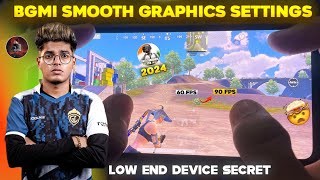 BGMI SMOOTH GRAPHICS SETTINGS ⁉️  HOW TO FIX LAG IN BGMI  BGMI LAG FIX TIPS AND TRICKS 2024 🔥 [upl. by Atniuqal]