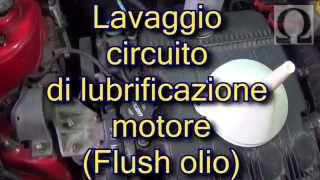 Tutorial flush lavaggio circuito di lubrificazione motore flush olio fiat punto mk2 188 12 16v [upl. by Elyrehc]