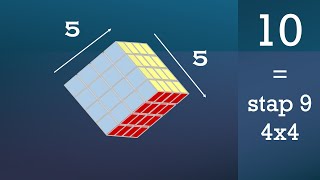 Rubiks kubus 5x5  stap 1010 [upl. by Marlin]