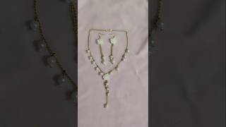 Diy Nacklace Chain🌟🤩🤍 pearlnacklaceforgirl creativetrendyart youtubeshorts jewellarymaking wow [upl. by Fitts]