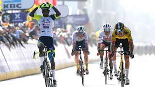 Biniam Girmay Wins GentWevelgem First African Champion [upl. by Rector]