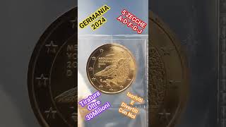 2 Euro Commemorativi Germania 2024 Le 5 ZECCHE della Germania arttvcollection 2euro Germania [upl. by Eihtak]