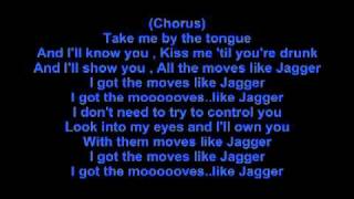 Move Like Jagger Lyrics [upl. by Cacilie]