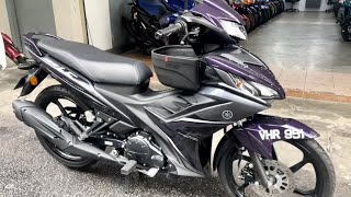 Yamaha Y135LC Fi V8 2022  Ungu  Purple Walkaround [upl. by Adnolaj471]