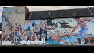 Chemainus BC Famous Murals Shauns Walk Around Vancouver island BC [upl. by Iain]