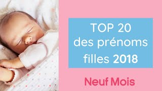 Le top 20 des Prénoms fille 2018 [upl. by Eornom]