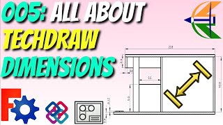 005  All about Dimensions  TechDraw for BIM in FreeCAD  Full Course [upl. by Luemas]