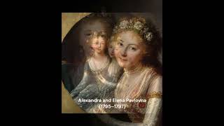 Elisabeth Louise Vigée Le Brun  Alexandra and Elena Pavlovna rococo art [upl. by Noisla455]