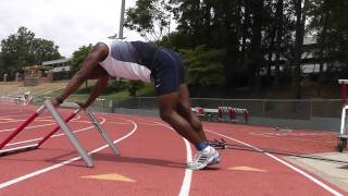 Hurdle Training  Band exercises for trail and lead Legs [upl. by Mears]