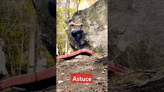 Astuce V3 climbed by Alexandre Goulet valdavidbouldering bouldering [upl. by Annaes167]