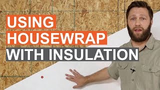 Tip of the Week Using House Wrap with Siding Insulation [upl. by Honoria]