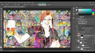 TUTORIAL PHOTOSHOP ACTION GRAFFITI EFFECT WITH POP UP [upl. by Ripley523]