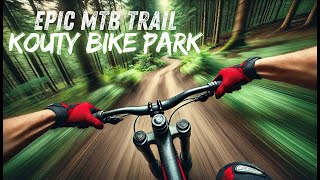 First Ride at Kouty Bike Park – EPIC MTB TRAIL [upl. by Nierman]