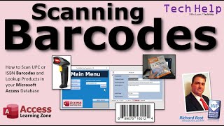 Scanning Barcodes UPC ISBN EAN etc to Lookup Products in your Microsoft Access Database [upl. by Leese]