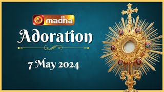 🔴 LIVE 07 MAY 2024 Adoration 1100 AM  Madha TV [upl. by Ritz]