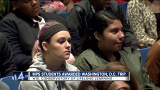 Herb Kohl helps fund Washington DC trip for 400 Milwaukee Public Schools students [upl. by Vijnas]