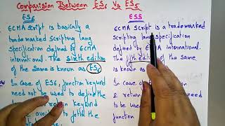 ES5 and ES6 difference  Javascript  Bhanu Priya [upl. by Amej133]