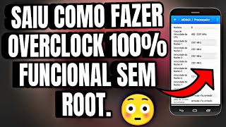 Saiu como fazer overclock  SEM USAR ROOT [upl. by Maura]