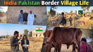 Village Life India Pakistan Border Zero Line  भारत पाकिस्तान बॉर्डर के पास गांव का जीवन [upl. by Edmonds]