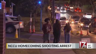 Durham arrest made in NC Central homecoming shooting [upl. by Laehcym806]