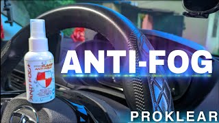 Anti Fog spray  How to use Proklear antifog spray in car windshield [upl. by Ait]