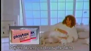 Playtex Tampons 1988 Commercial [upl. by Sucul836]