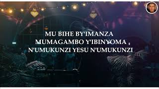 Umukunzi Lyrics Video By Israel MbonyiBRAVE DESIGN [upl. by Tirma]